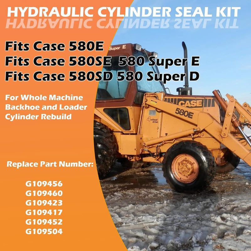 DURAFORCE Whole Machine Hydraulic Cylinder Kit for Case 580C (580CKC) G109456 Seal Kit 580