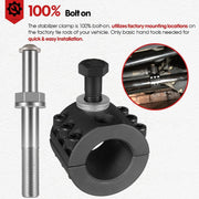 DURAFORCE Steering Stabilizer Tie Rod Clamp Stud 1-1/2" OD Tube for Jeep Wrangler JL JT JK