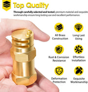 DURAFORCE Boomless Spray Nozzle 1/2" FPT #10 Orifices (90° & 180° Caps Included) 4.2 GPM