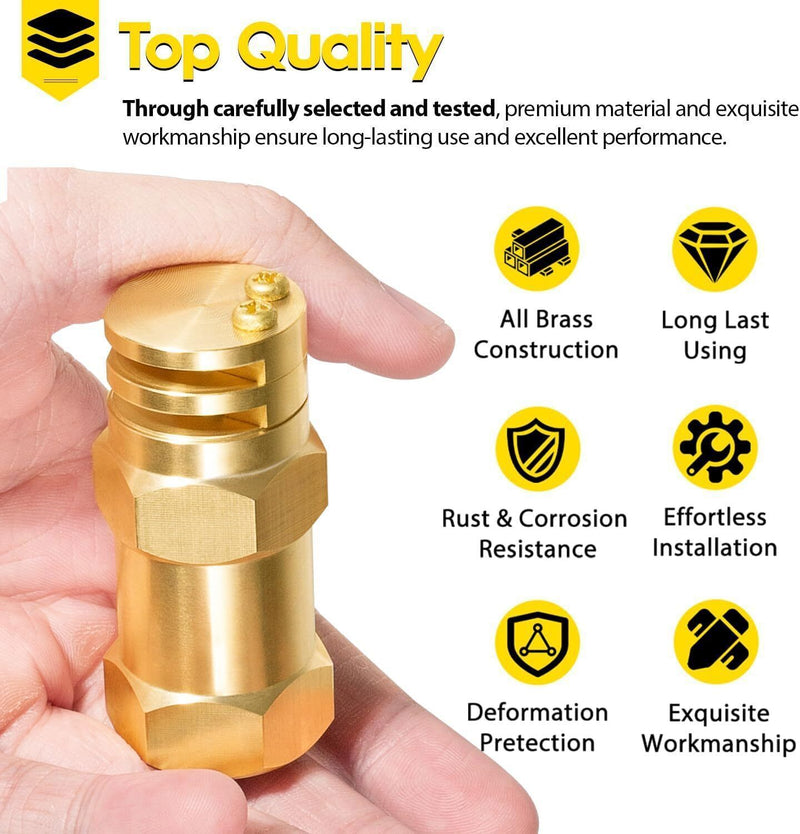 DURAFORCE Boomless Spray Nozzle 1/2" FPT #10 Orifices (90° & 180° Caps Included) 4.2 GPM
