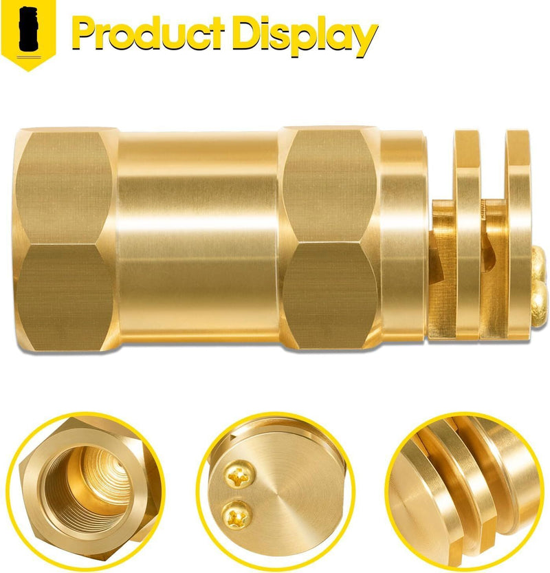 DURAFORCE Boomless Spray Nozzle 1/2" FPT #10 Orifices (90° & 180° Caps Included) 4.2 GPM
