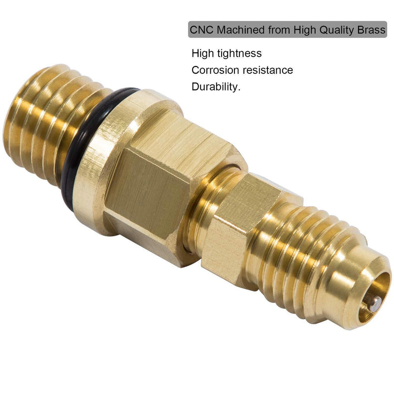 DURAFORCE 6.0L Ford Powerstroke Diesel Fuel Pressure Test Port & Adapter w/ Schrader Valve