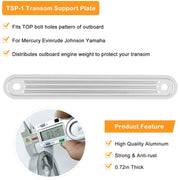 DURAFORCE TSP-1 Marine Transom Support Plate & TSP-2DP Support Plate 12" x 2" & 15" X 2"