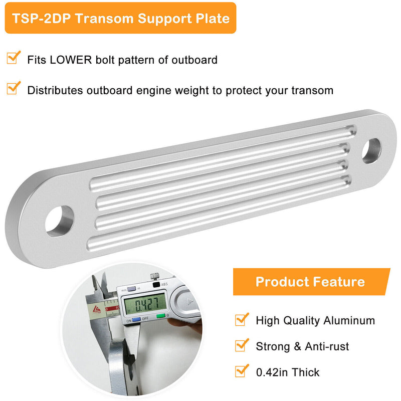 DURAFORCE TSP-1 Marine Transom Support Plate & TSP-2DP Support Plate 12" x 2" & 15" X 2"