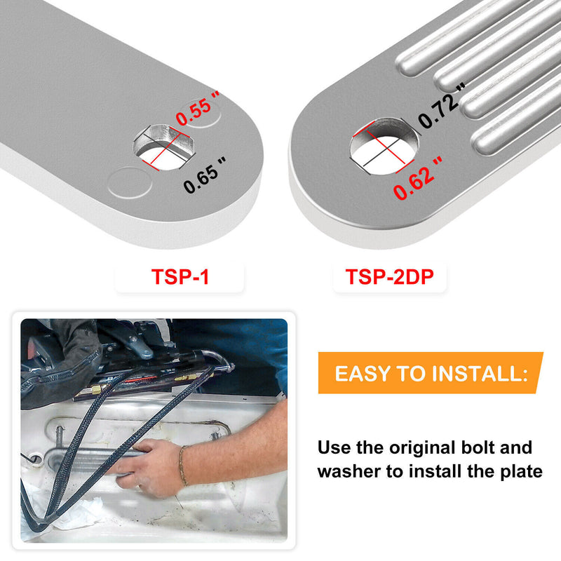 DURAFORCE TSP-1 Marine Transom Support Plate & TSP-2DP Support Plate 12" x 2" & 15" X 2"