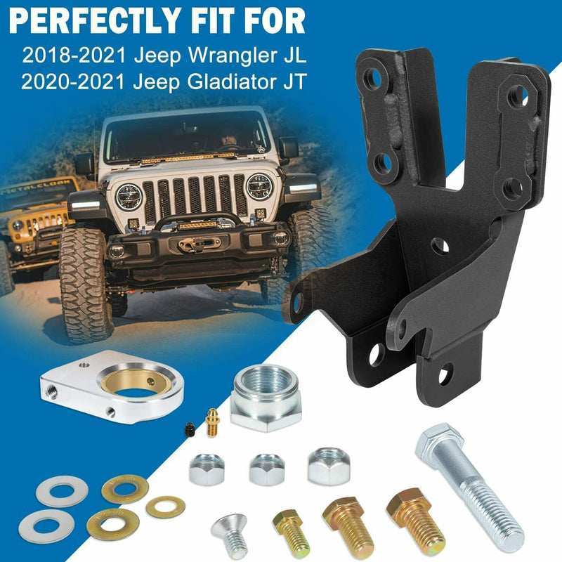 DURAFORCE Front Track Bar Sector Shaft Brace 20-22 for Jeep Gladiator JT 18-22 Wrangler JL