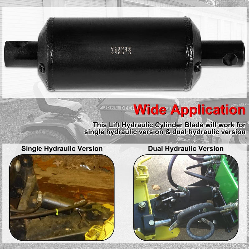 DURAFORCE Lift Hydraulic Cylinder for John Deere 317 318 AM31362 AUC1325 Snow Plow Blade