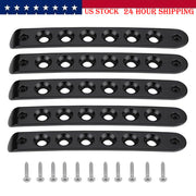 DURAFORCE 5x Aluminum Grab Handle Inserts Cover Trim for Jeep Wrangler JK 2007-2018(Black)