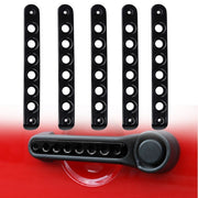 DURAFORCE 5x Aluminum Grab Handle Inserts Cover Trim for Jeep Wrangler JK 2007-2018(Black)