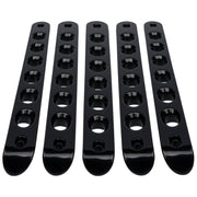 DURAFORCE 5x Aluminum Grab Handle Inserts Cover Trim for Jeep Wrangler JK 2007-2018(Black)