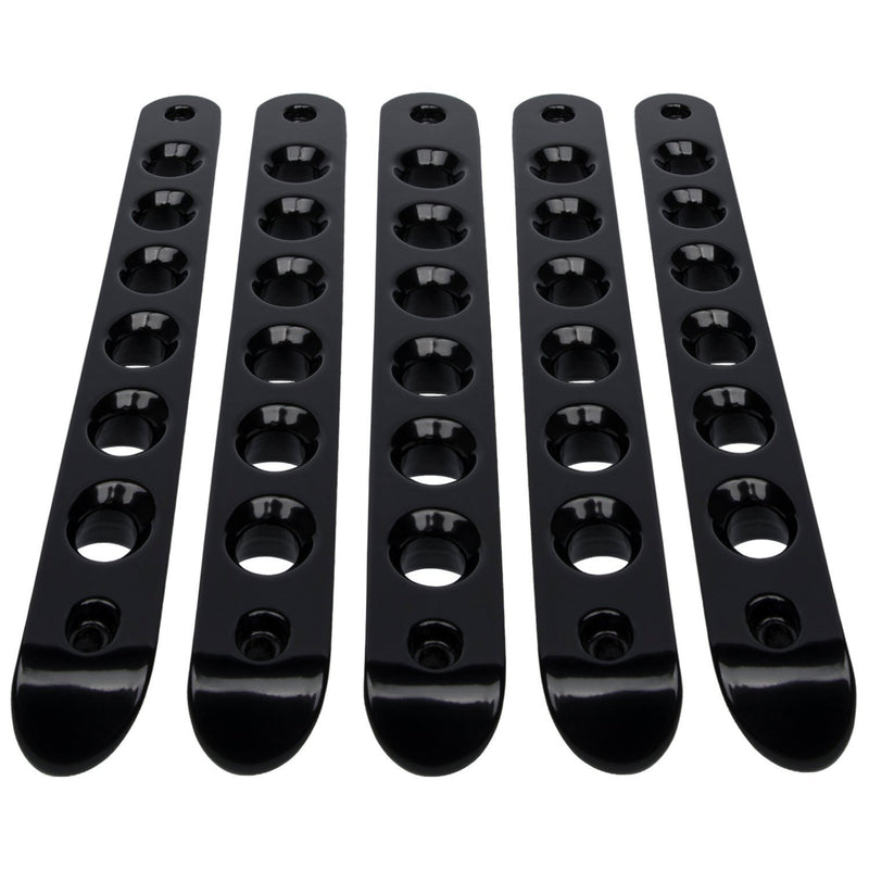 DURAFORCE 5x Aluminum Grab Handle Inserts Cover Trim for Jeep Wrangler JK 2007-2018(Black)