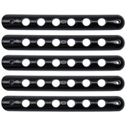 DURAFORCE 5x Aluminum Grab Handle Inserts Cover Trim for Jeep Wrangler JK 2007-2018(Black)