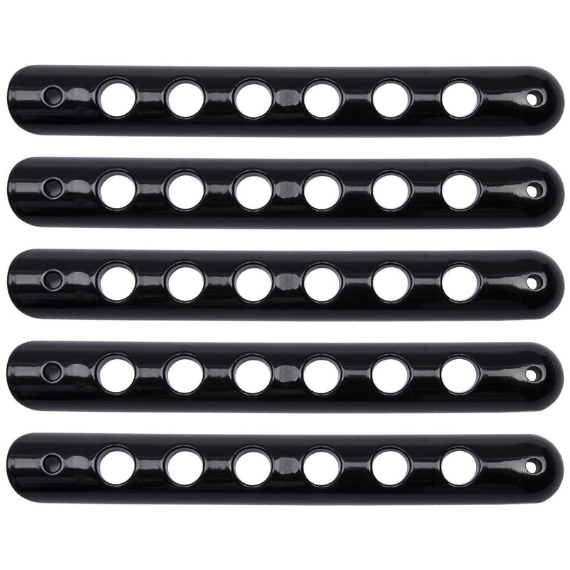 DURAFORCE 5x Aluminum Grab Handle Inserts Cover Trim for Jeep Wrangler JK 2007-2018(Black)
