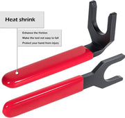 DURAFORCE for Cummins ISB & ISX Fuel Line Disconnect Tool Set Bent & Straight Wrench 13260