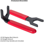 DURAFORCE for Cummins ISB & ISX Fuel Line Disconnect Tool Set Bent & Straight Wrench 13260