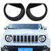 DURAFORCE 2X ABS Angry Bird Front Headlight Bezels Cover Trim for Jeep Renegade 2015-2018