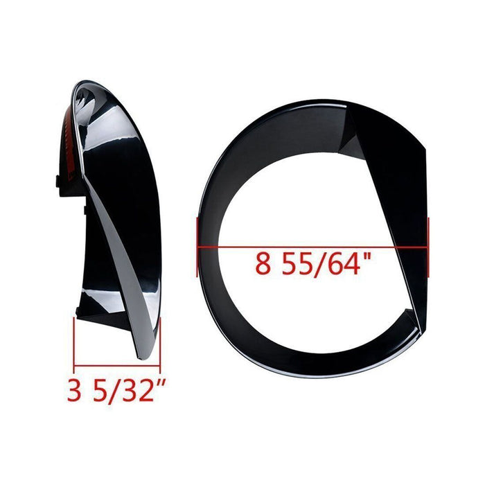 DURAFORCE 2X ABS Angry Bird Front Headlight Bezels Cover Trim for Jeep Renegade 2015-2018