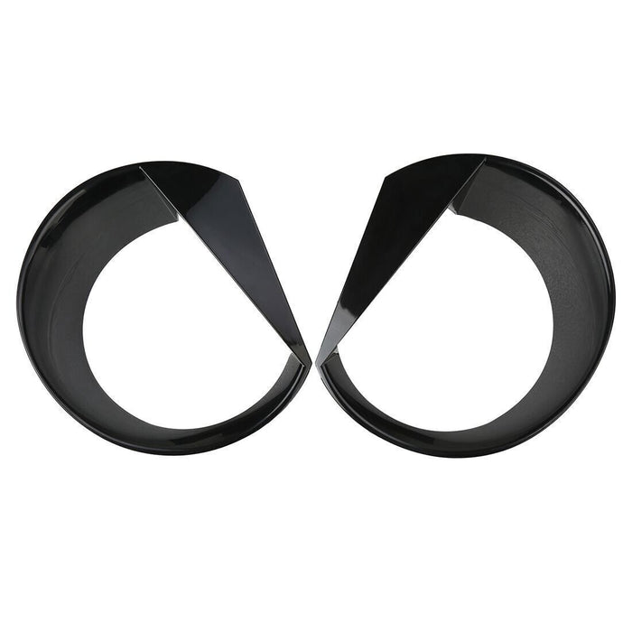 DURAFORCE 2X ABS Angry Bird Front Headlight Bezels Cover Trim for Jeep Renegade 2015-2018