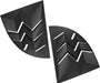 DURAFORCE 2pcs Side Window Scoop Louvers ABS Sun Shade Cover For 1999-2004 Ford Mustang