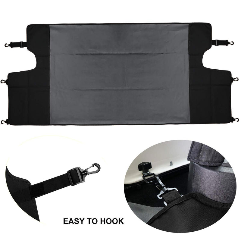 DURAFORCE Trunk Cargo Cover Shade Security Shield for 07~18 Jeep Wrangler JK JKU 4-Doors
