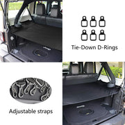DURAFORCE Trunk Cargo Cover Shade Security Shield for 07~18 Jeep Wrangler JK JKU 4-Doors