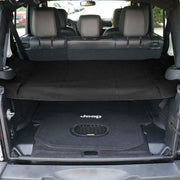 DURAFORCE Trunk Cargo Cover Shade Security Shield for 07~18 Jeep Wrangler JK JKU 4-Doors