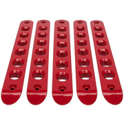 DURAFORCE 5pcs Aluminum Door Grab Handle Cover Trim for Jeep Wrangler JK 2007-2018 (Red)