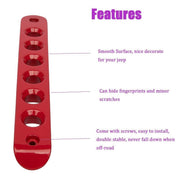 DURAFORCE 5pcs Aluminum Door Grab Handle Cover Trim for Jeep Wrangler JK 2007-2018 (Red)
