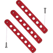 DURAFORCE 5pcs Aluminum Door Grab Handle Cover Trim for Jeep Wrangler JK 2007-2018 (Red)