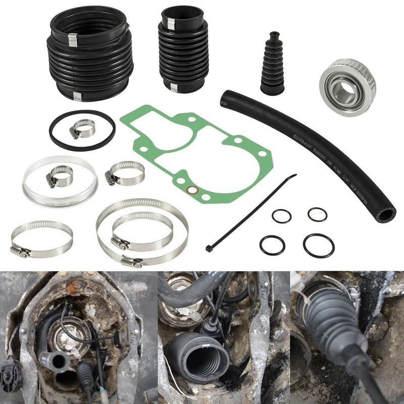 DURAFORCE Bellows Transom Seal Repair Kit w/ Gimbal Bearing For MerCruiser Alpha 1 Gen 2