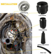 DURAFORCE Bellows Transom Seal Repair Kit w/ Gimbal Bearing For MerCruiser Alpha 1 Gen 2