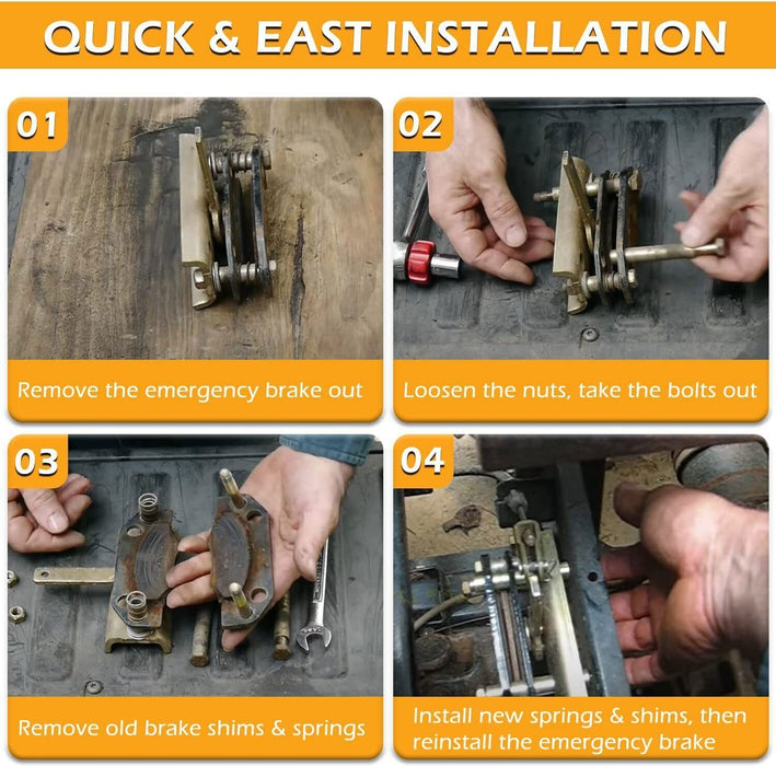 DURAFORCE 05-13 Polaris Ranger 500 700 800 900 EV Parking Brake Pads Shims & Springs 11Pcs