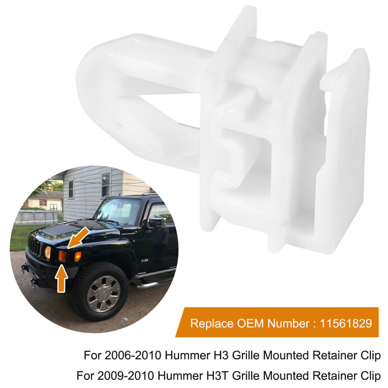DURAFORCE 11561829 Grille Retainer Clip for Hummer H3 2006-2010 and Hummer H3T 2009-2010