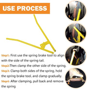 DURAFORCE LT890 Truck Brake Spring Tool Installer Pin Spring Brake Anchor Brake Shoe Kits