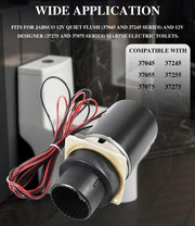 DURAFORCE 37072-0092 Marine Toilet Macerator Pump Motor Set Fits Jabsco 37045, 37245 12V