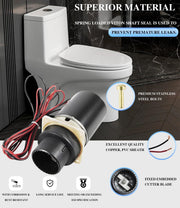 DURAFORCE 37072-0092 Marine Toilet Macerator Pump Motor Set Fits Jabsco 37045, 37245 12V