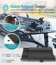 DURAFORCE 1854035 MKA-16-03 Trolling Motor Quick Release Bracket For PowerDrive V2,Terrova