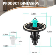 DURAFORCE For Sloan G2 Dual Filter Water Closet Electronic Diaphragm Assembly EBV-1020-A