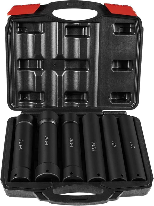 DURAFORCE 1/2" Drive Heavy Duty Extended Length Extra-Deep Length Impact Socket Set