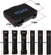 DURAFORCE 1/2" Drive Heavy Duty Extended Length Extra-Deep Length Impact Socket Set
