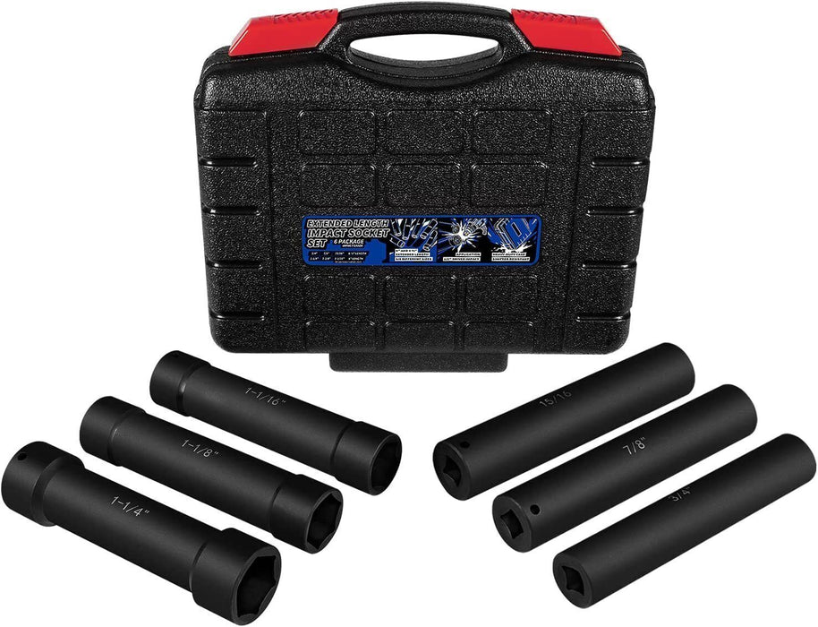 DURAFORCE 1/2" Drive Heavy Duty Extended Length Extra-Deep Length Impact Socket Set