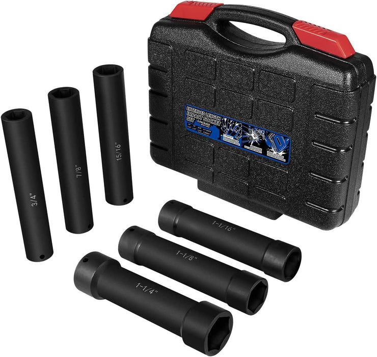 DURAFORCE 1/2" Drive Heavy Duty Extended Length Extra-Deep Length Impact Socket Set