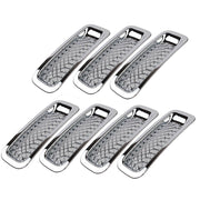 DURAFORCE 7Pcs Front Mesh Grille Grill Insert Cover Trim Frame For Jeep Patriot 2011-2018