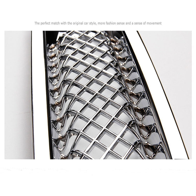 DURAFORCE 7Pcs Front Mesh Grille Grill Insert Cover Trim Frame For Jeep Patriot 2011-2018