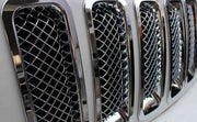 DURAFORCE 7Pcs Front Mesh Grille Grill Insert Cover Trim Frame For Jeep Patriot 2011-2018