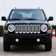 DURAFORCE 7Pcs Front Mesh Grille Grill Insert Cover Trim Frame For Jeep Patriot 2011-2018