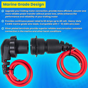 DURAFORCE MKR-27 Circuit Breaker+MKR-28 Trolling Motor Plug Receptacle for Minn Kota Motor