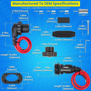 DURAFORCE MKR-27 Circuit Breaker+MKR-28 Trolling Motor Plug Receptacle for Minn Kota Motor
