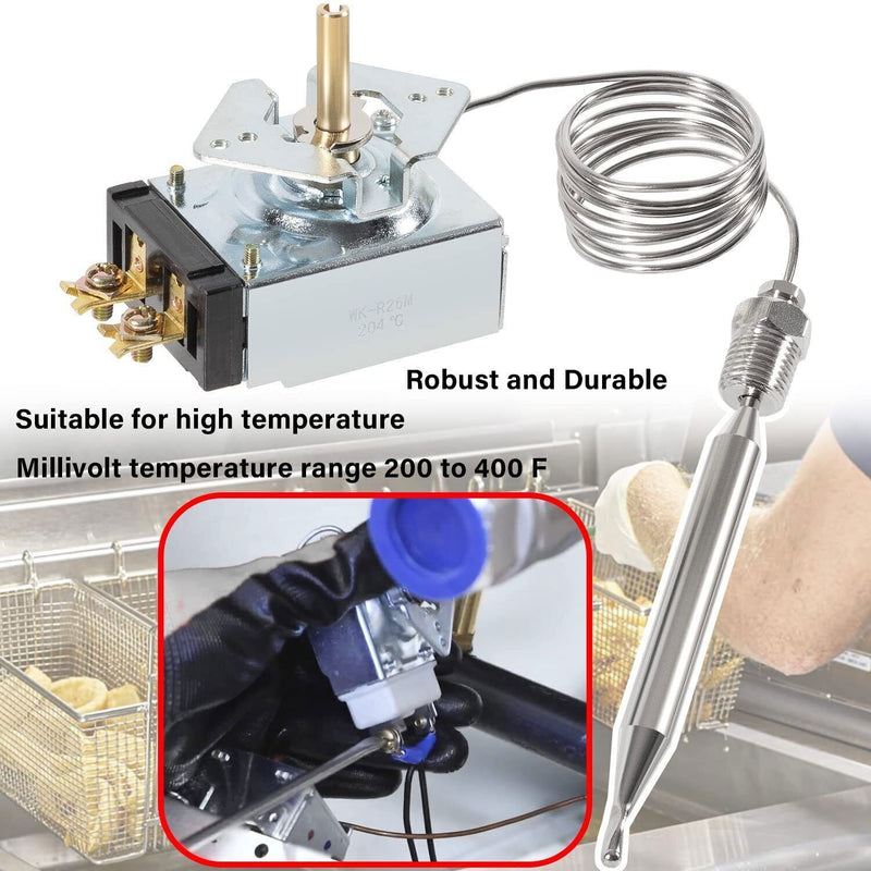 DURAFORCE Fryer Thermostat for Pitco 60125401 Imperial 1175 11113 Blodgett Tem 200-400F