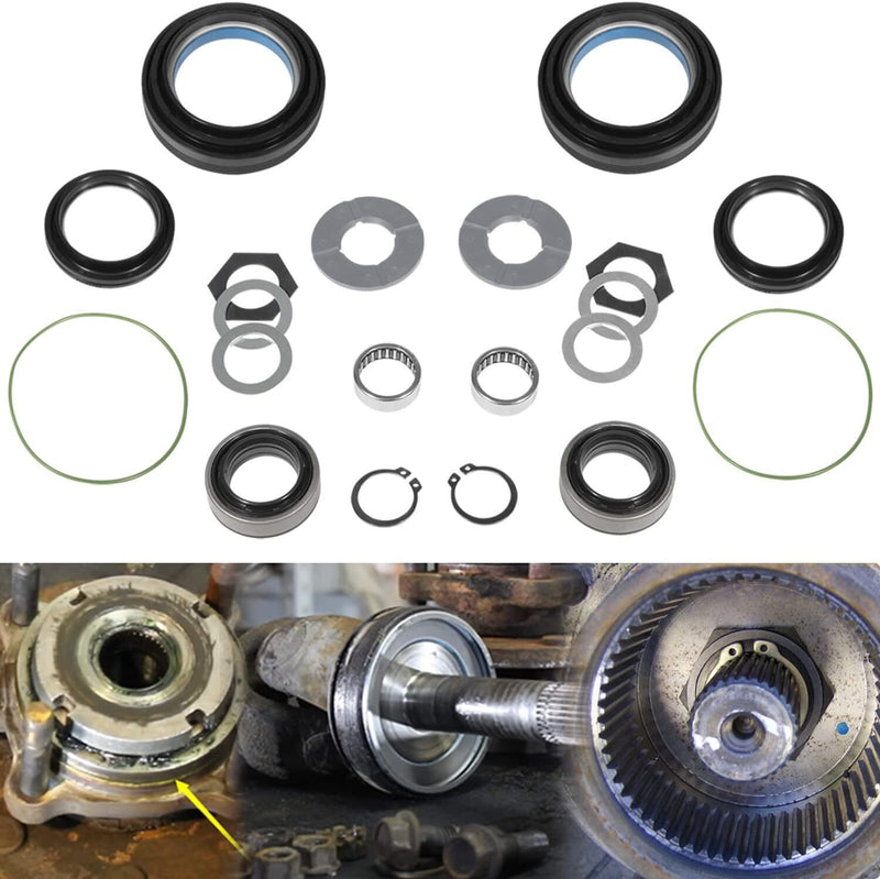 DURAFORCE Front Axle Shaft Seal &Bearing Kit For 1998-2004 Ford Excursion F250/350/450/550